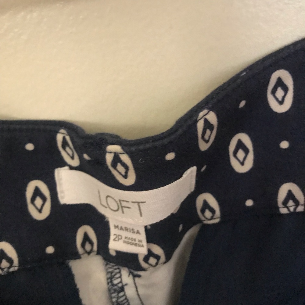 Loft printed slacks - Picture 2 of 2